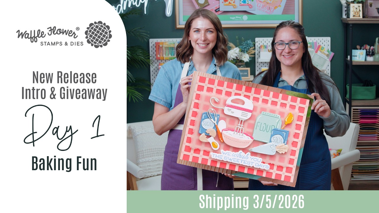 Вводный день 1 - Веселая выпечка - Вафельный цветок, релиз в марте