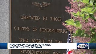 Memorial Day celebrations to vary from town to town