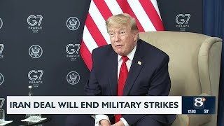Trump touts Iran deal at G7 summit