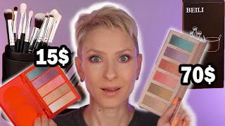 СРАВНЕНИЕ INFLUENCE BEAUTY EKSO NATURAL С HINDASH MONOCHROMANCE GRADIENT PALETTE, КИСТИ BEILI ОБЗОР