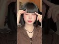 コメント予想します。眉毛書かないの❓これですねきっと‼️ #一重 #ボブ #一重メイク