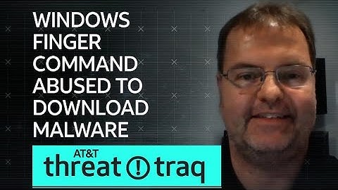 Windows Finger Command Abused To Download Malware| AT&T ThreatTraq