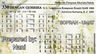 Dengan Gembira (PS 330 - instrumen) SOPRAN - UMAT