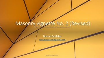 Brickwork measurement vignette No 2 Revision