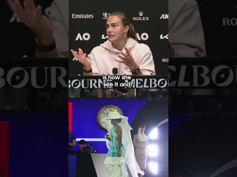 Sabalenka REACTS to Osaka's fashion statement! 😊
