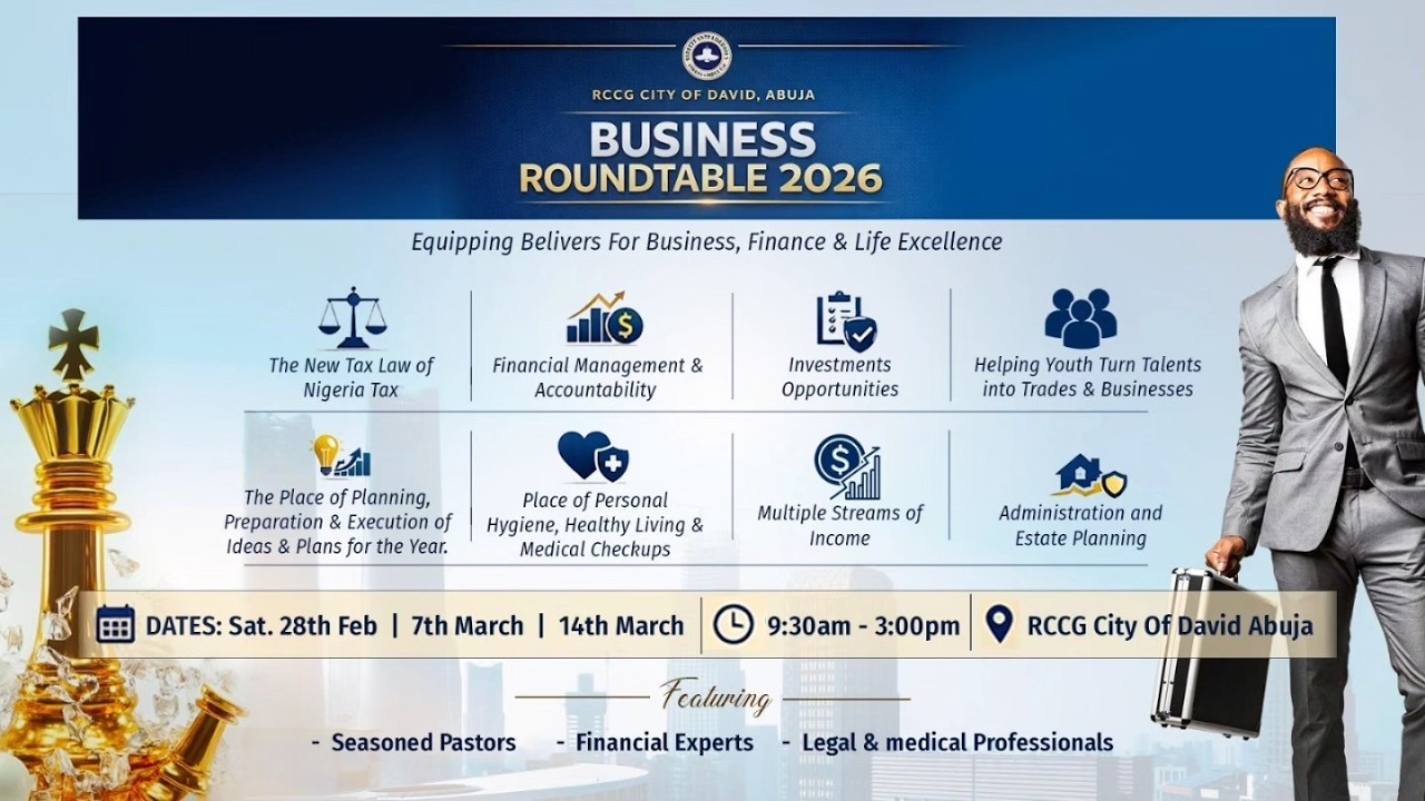 RCCG BUSINESS ROUNDTABLE STREAM TWO || 7TH MARCH 2026