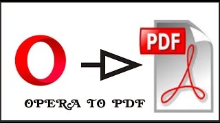 HOW TO CONVERT WEBPAGES TO PDF IN OPERA MINI