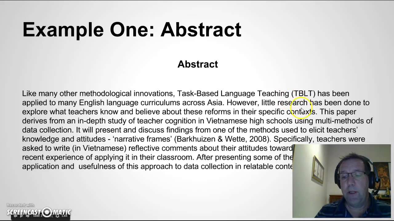 good abstract examples