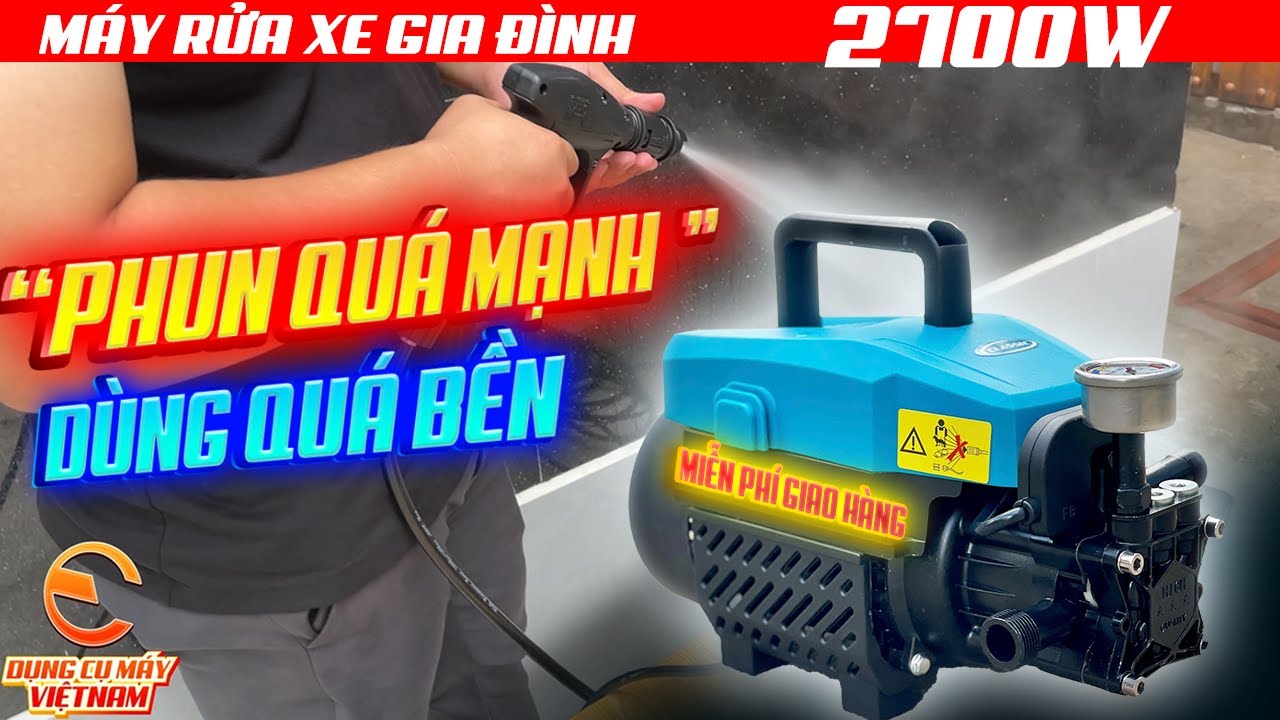 Máy Rửa Xe Cao Áp Classic CLA2710 2700W | 120 Bar | 12L/Phút | Motor Đồng – Rửa Sạch Cực Nhanh