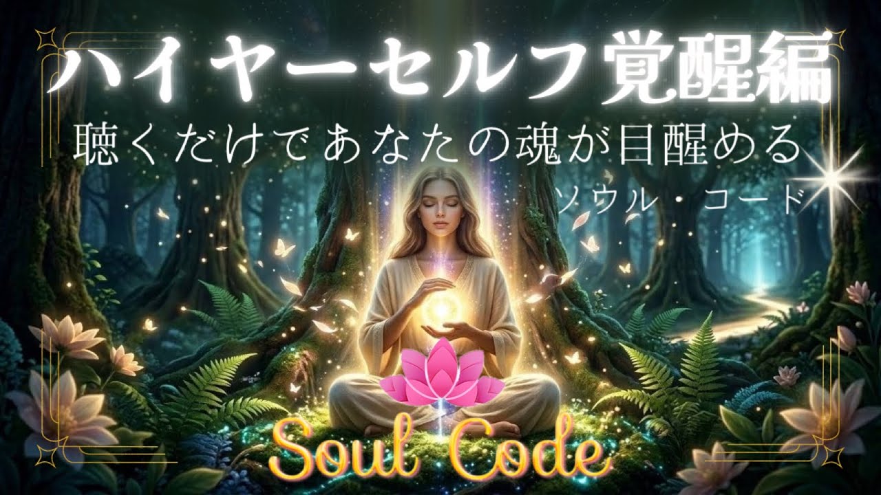【アファ・瞑想】ソウルコード|ハイヤーセルフ覚醒・パラダイムシフト編|聴くだけであなたの魂が目醒める