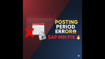 SAP MM Posting Period Issue 😱 | Real-Time Error, Root Cause & Permanent Solution ✅ MMPV, MMRV #job