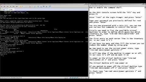 Powering on a Virtual Machine using the ESXi Shell