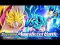 LR INT LSSJ BROLY VS BLUE KAIOKEN GOKU AND EVOLUTION BLUE VEGETA DBZ Dokkan Battle 