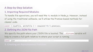 How to Write a String Value to JSON File in Node.js