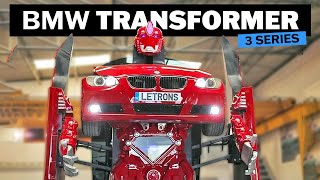 BMW Transformer Rennauto Auto Roboter Car Robot Bewegung Motor Sound Licht Musik 
