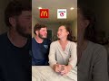 Blind Guessing FAST FOOD 🍟 #couple #guessinggame #challenge #food #gamenight #datenight