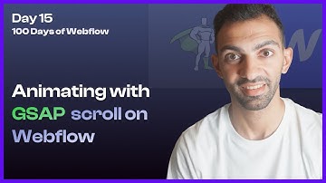 Day 15/100 - Webflow & GSAP Magic: ScrollTrigger Text Animation Cloneable - 100 Days of Webflow