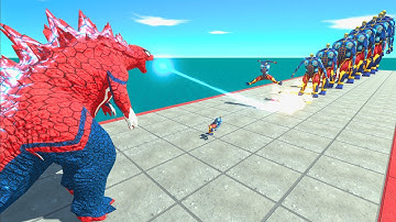 All Godzilla Spider-Man Forms vs 10 Levels of Thor Colossal Titan – ARBS Size Comparison