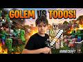 🔥 MINECRAFT: GOLEM VS ZUMBIS E LOBOS! AÇÃO TOTAL! 🪨🧟‍♂️🐺💥#minecraft #minecraftbrasil #minecraftbr