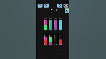 Water Color sort level 11 #shorts #shortsvideo #videoshort #youtubeshorts