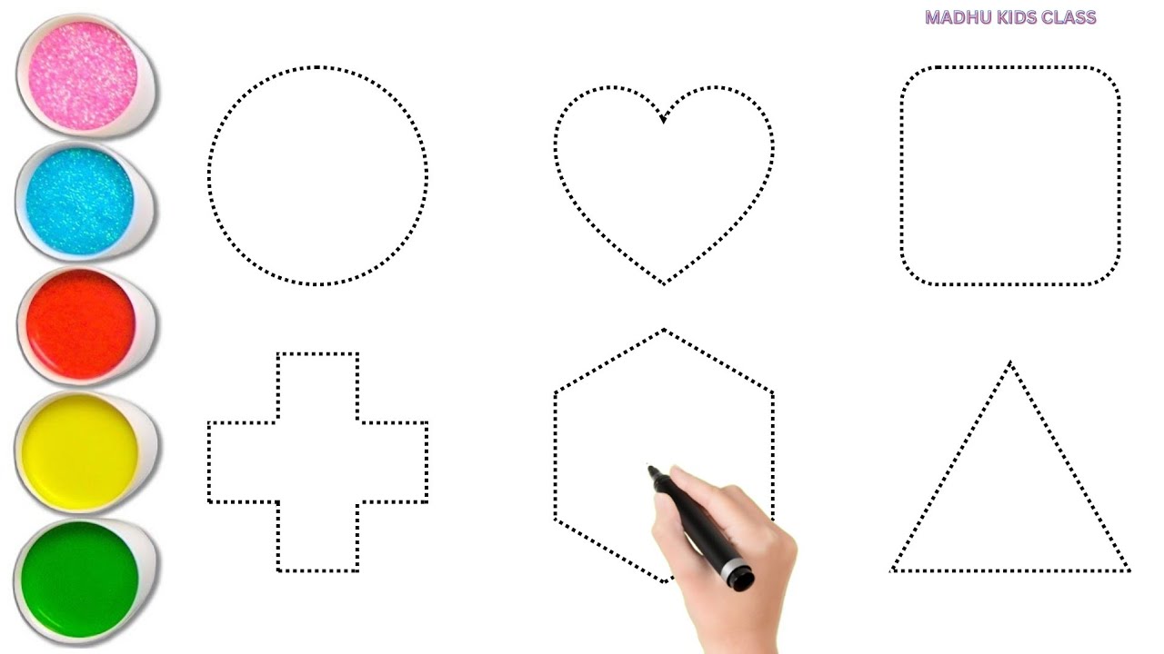 Shapes song for kids, Learn 2d shapes, colors for toddlers | Preschool Learning part