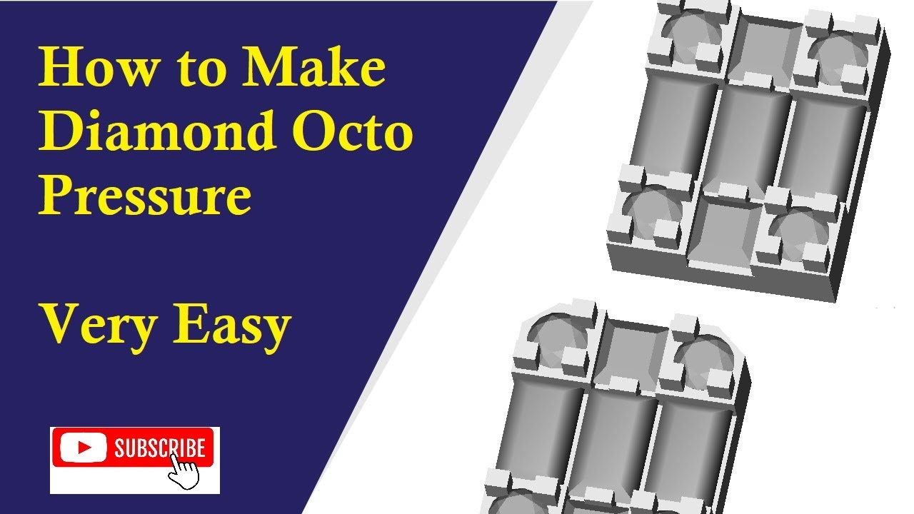  how to make diamond octo pressure tejas cad classes for jewellery bgt