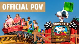 Snoopy's Soap Box Racers (POV) - 4K Cinematic Series Kings Island