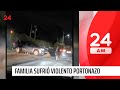 Familia salía de piscina municipal y sufrió violento portonazo | 24 Horas TVN Chile