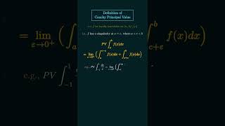 Definition of Cauchy Principal Value