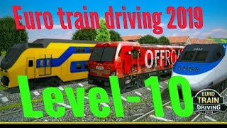 Euro Train driving 2019 Level-10 || Walkthrough Gameplay screenshot 5