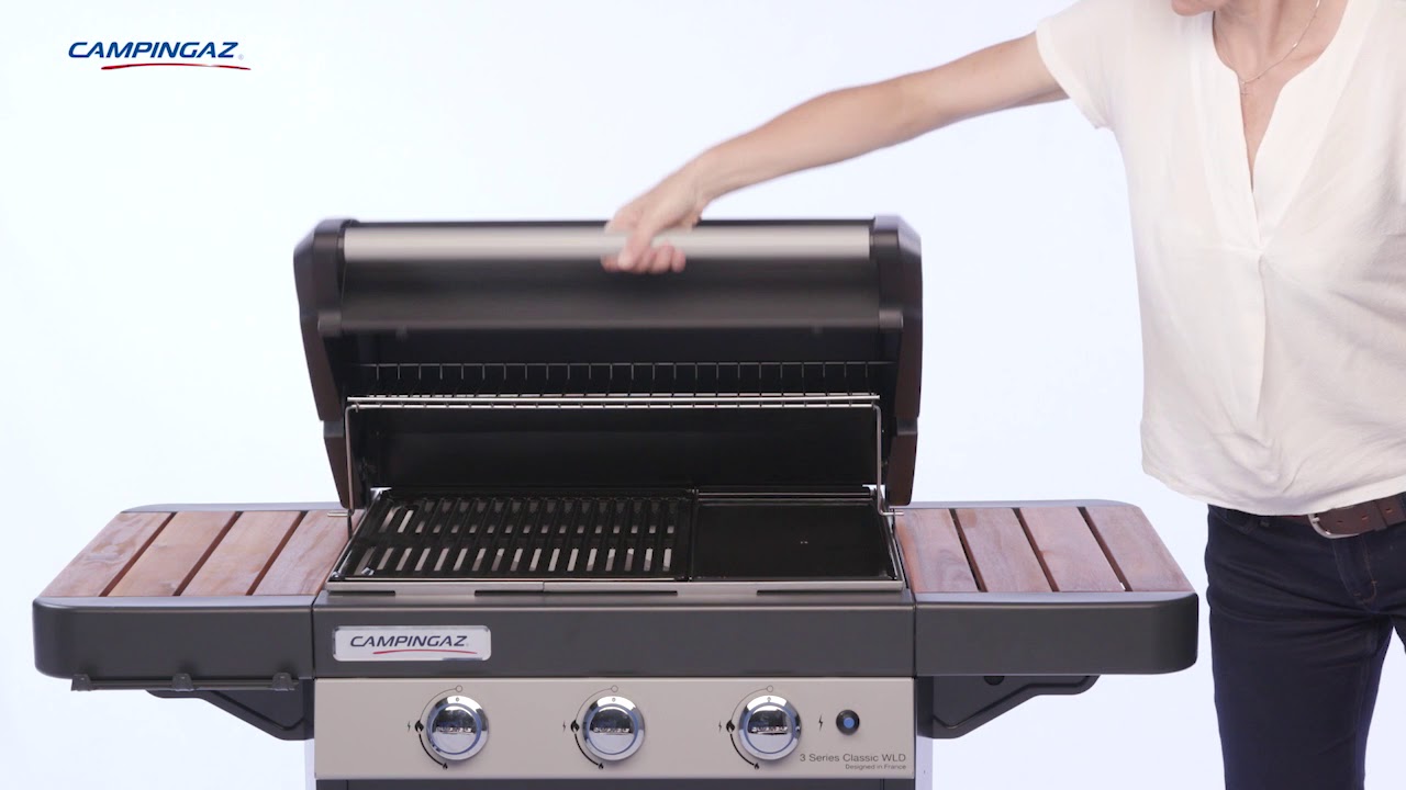 Campingaz® 3 Series Woody LD trzypalnikowy grill z drewnianymi