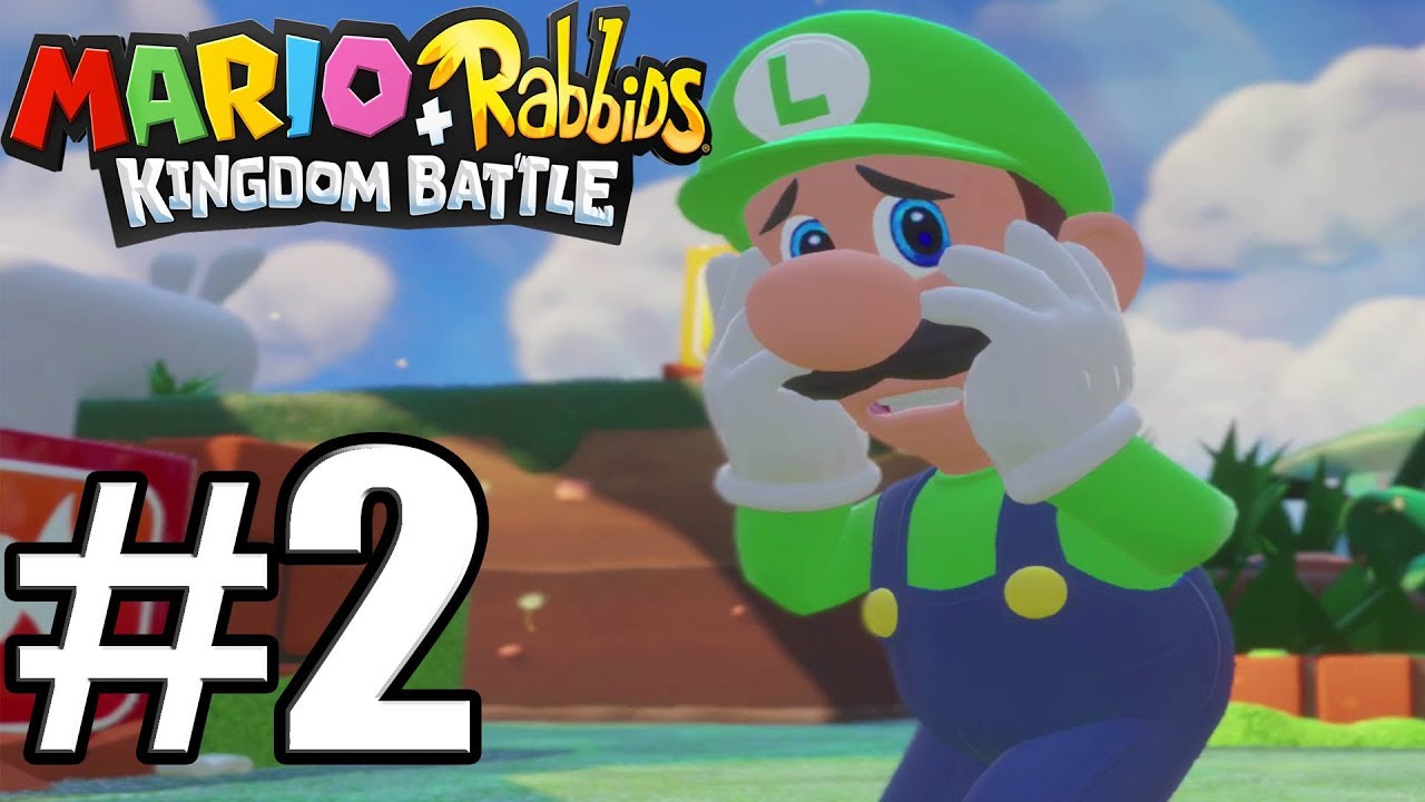 Mario + Rabbids Kingdom Battle Gameplay Walkthrough Part 2 FIrst Boss  -  No Commentary