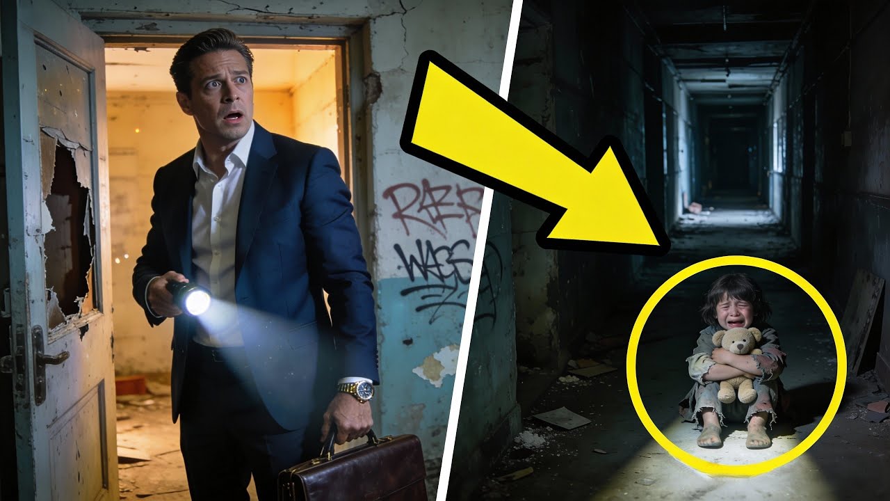 MILLONARIO ENTRA A UN EDIFICIO OLVIDADO… Y ESCUCHA A UN NIÑO LLORAR DESDE ADENTRO