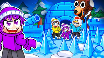 Using The NEW SNOW BIOME To Build The Most SECURE BASE In 99 Nights In The Forest!