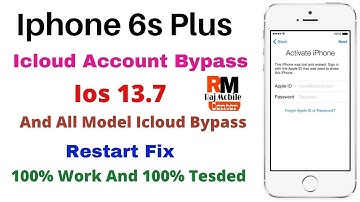 Iphone 6s Plus And All Model Untethered Icloud Bypass | Reboot Fix | 100% Work | Ios 13.7