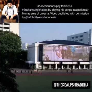 Sushant Singh Rajput Tribut by Indonesia Govt.
