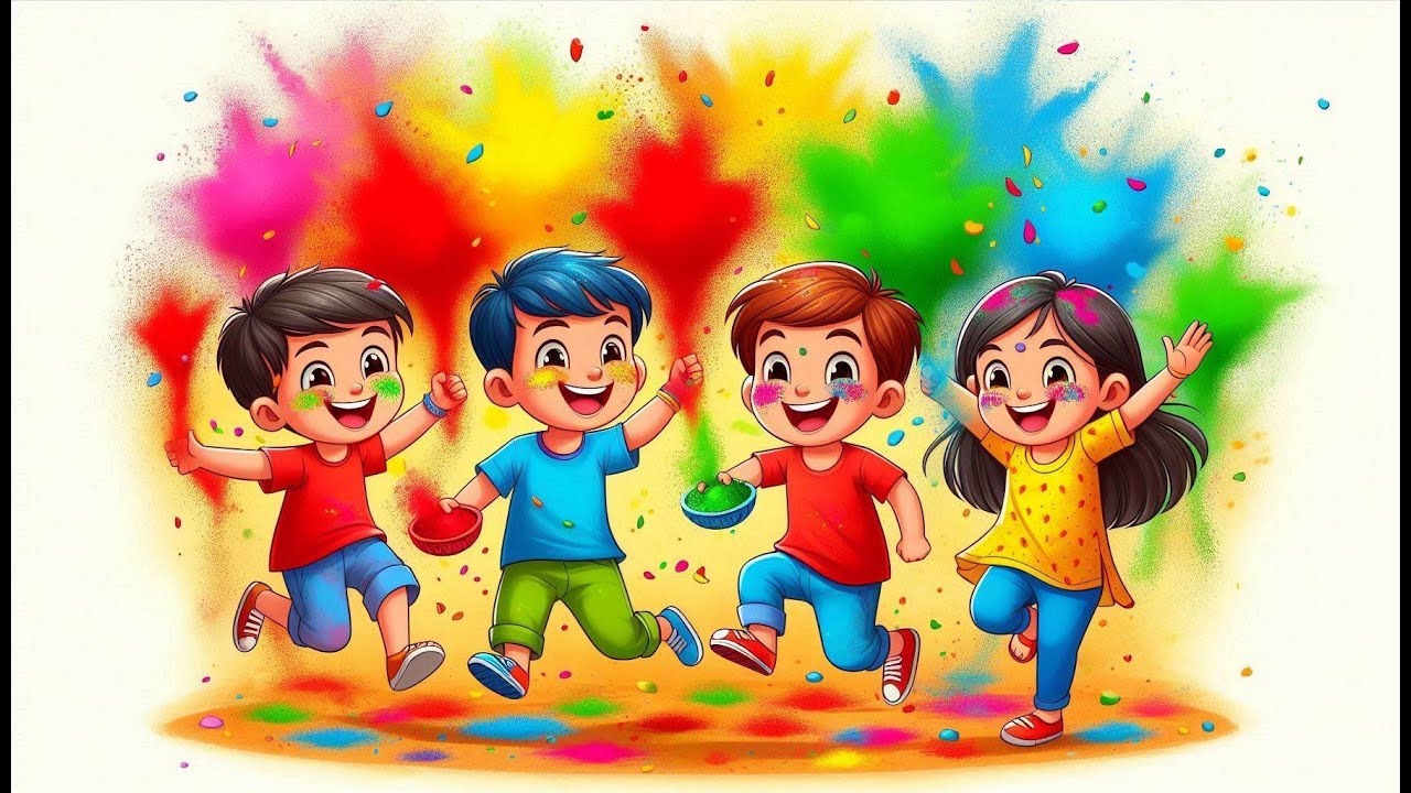 Holi | 2025 | Kids Songs | Rhymes | Anarlikido|
