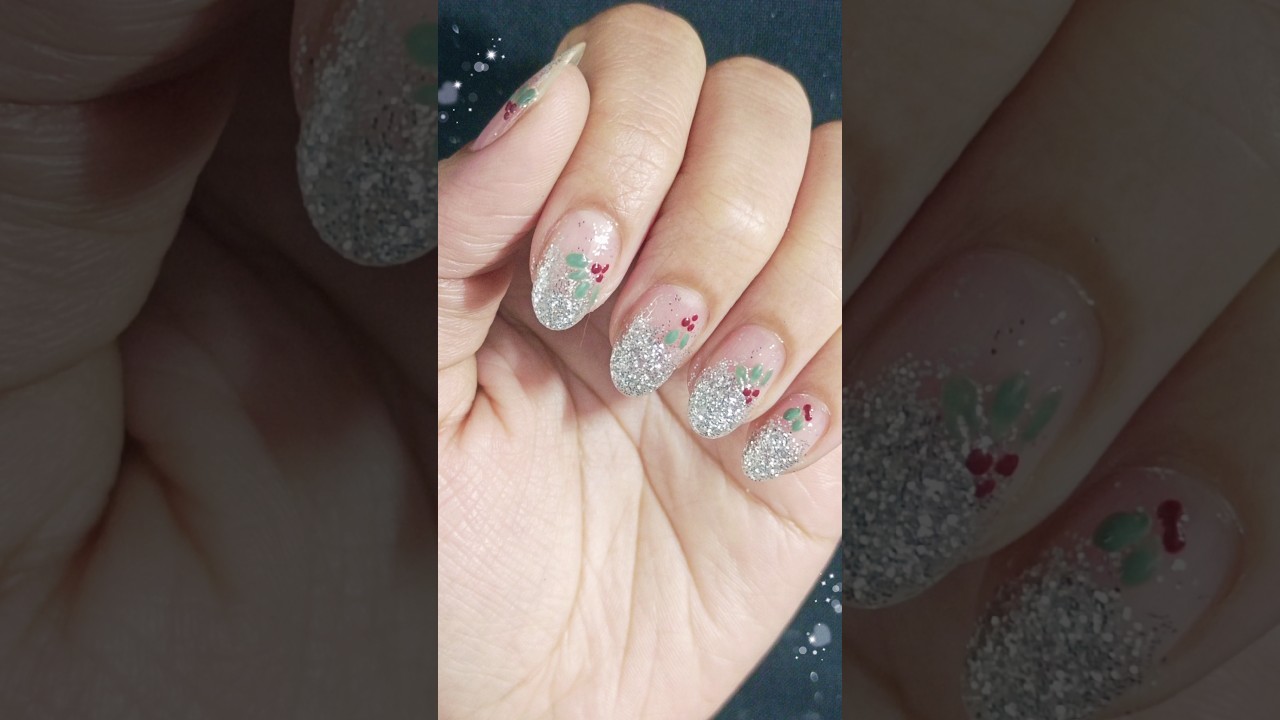 Easy nail art #shinynailart #nails #chritsmas #trending #shorts #short2025 #nailart #winternails