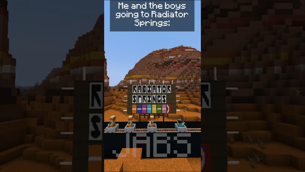 Me and the boys going to Radiator Springs... 