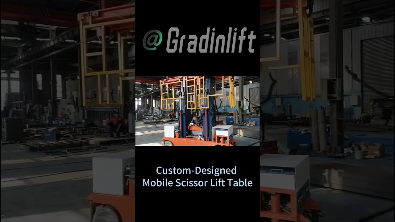 Custom Designed Mobile Scissor Lift Table