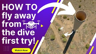 Highway tower dive - First try FPV dive