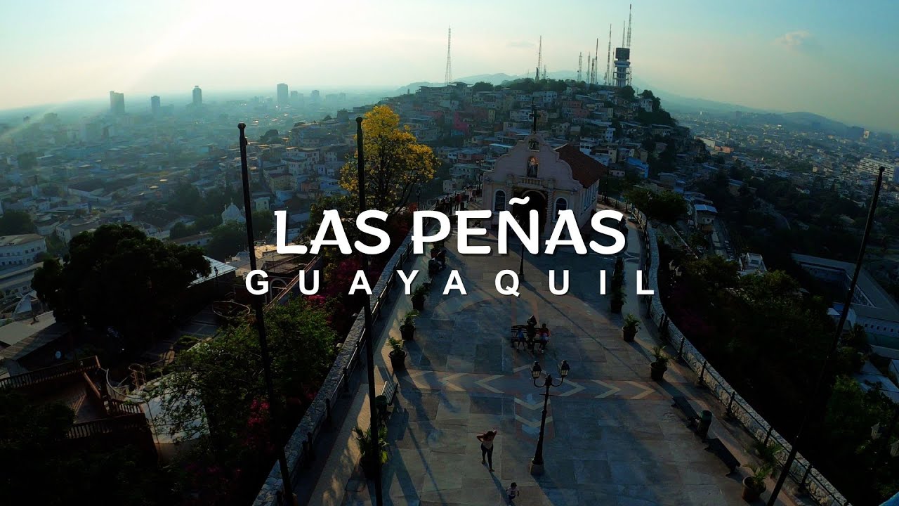Barrio LAS PEÑAS, Puerto Y Cerro SANTA ANA en 4K - Centro de GUAYAQUIL