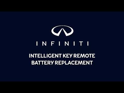 2027 INFINITI QX80 - Intelligent Key Remote Battery Replacement