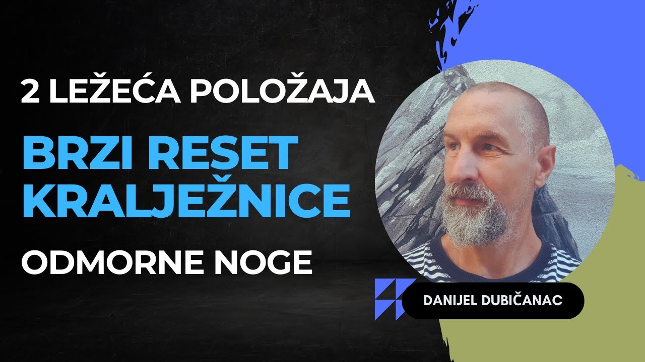 2 ležeća položaja za brzi reset kralježnice i odmorne noge | Antistresne tehnike