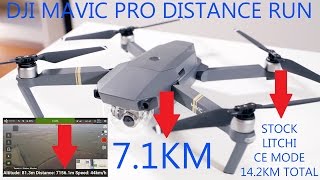 7.1KMx2 DJI MAVIC PRO LONG DISTANCE RANGE TEST IN STOCK CE MODE