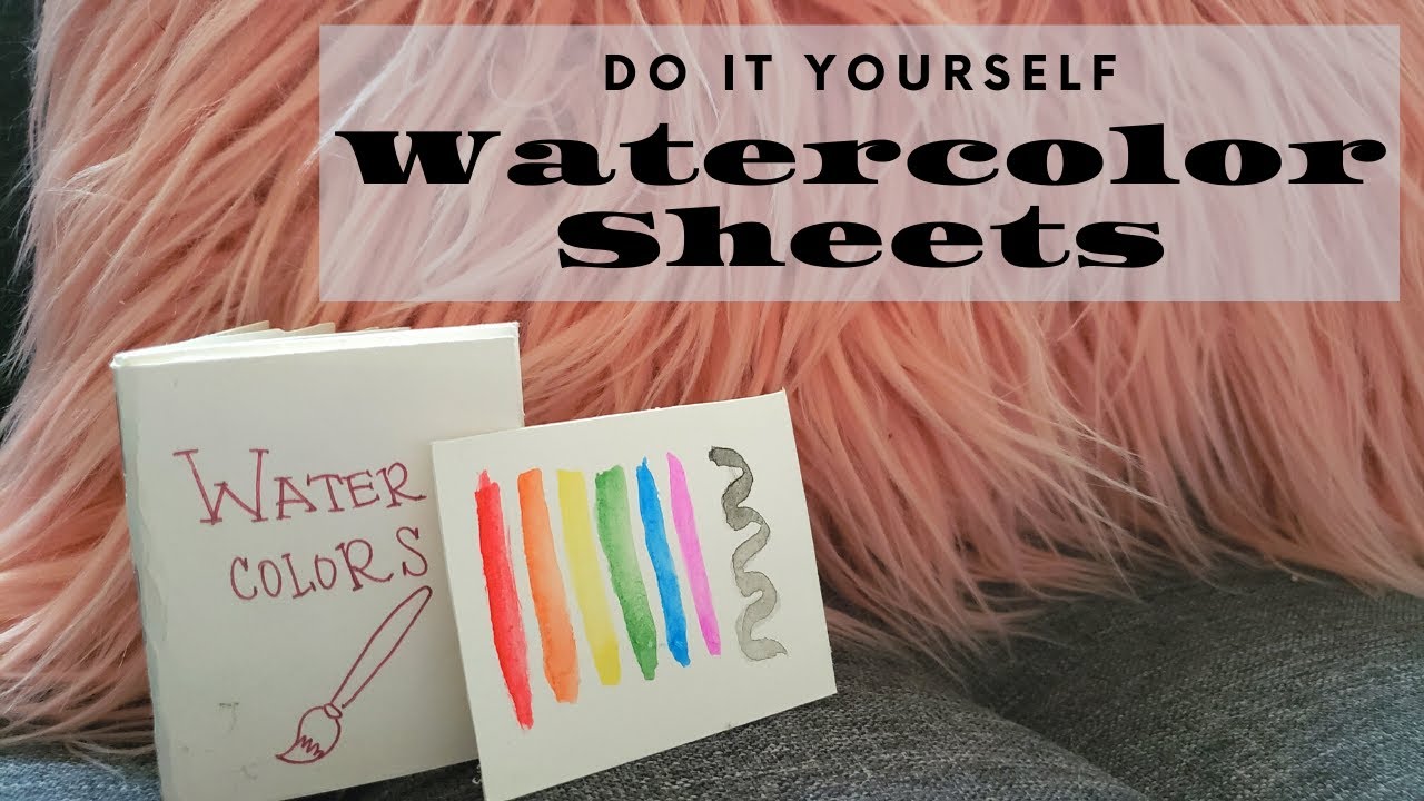 DIY Watercolor Sheets   Portable Watercolor Book