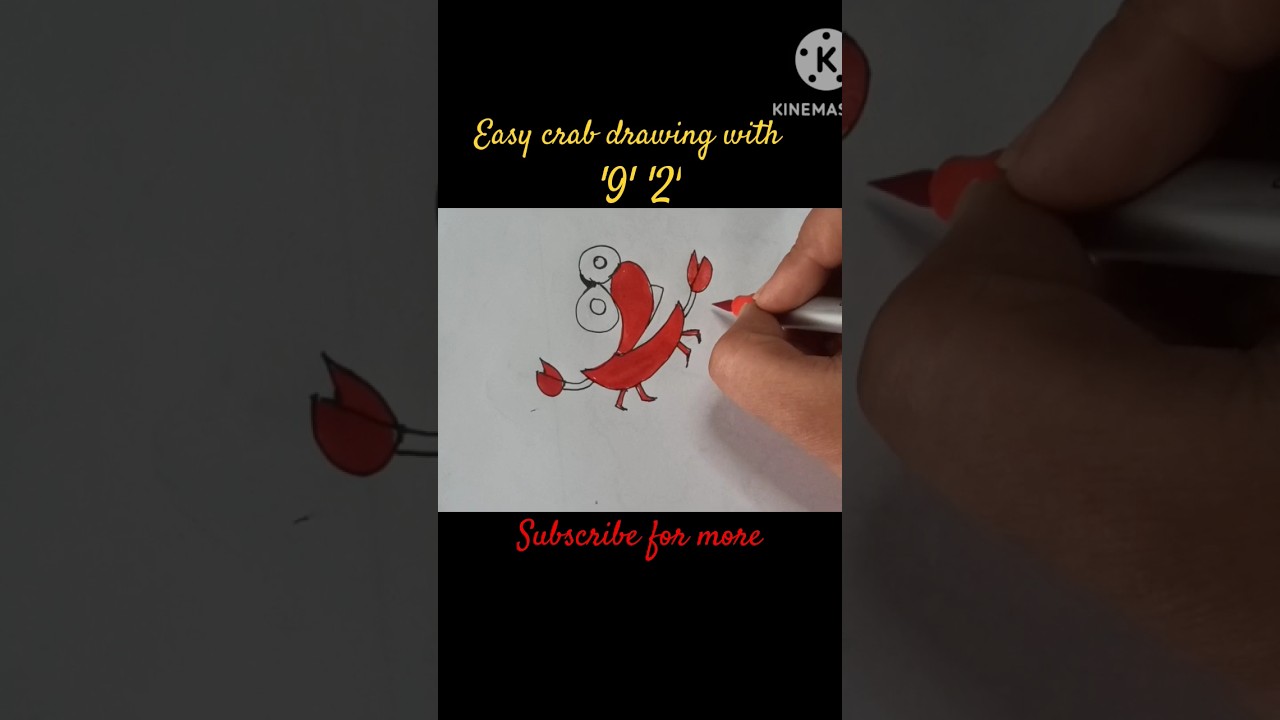 Easy Crab 🦀 drawing 
