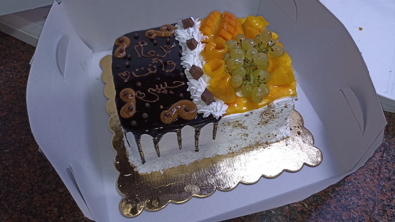 الزبونة بتقولي اي التورتة القمر دي🤔تورتة اصغر صنية مستطيلة بدقيق اسبونج جاهز