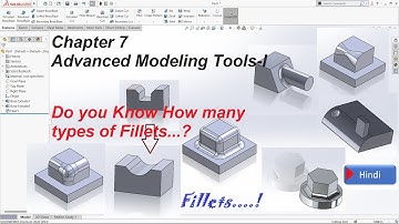Chapter 7 Simple and advanced fillets in solidworks or Types of fillet in solidworks 2020.