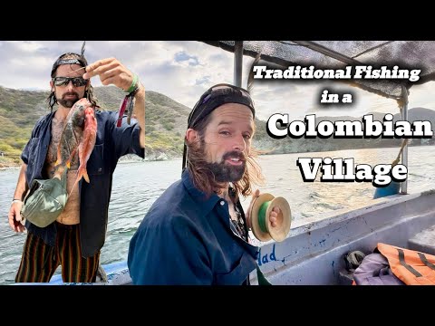 Traditional Fishing in a Colombian Village